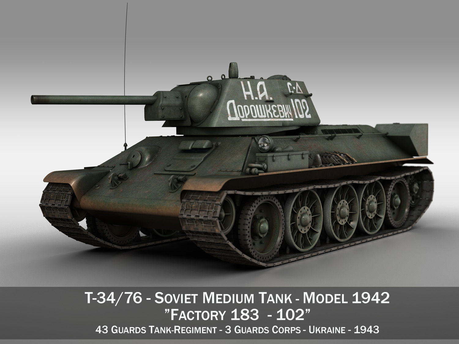 T-34-76 - Model 1942 - Soviet medium tank - 102