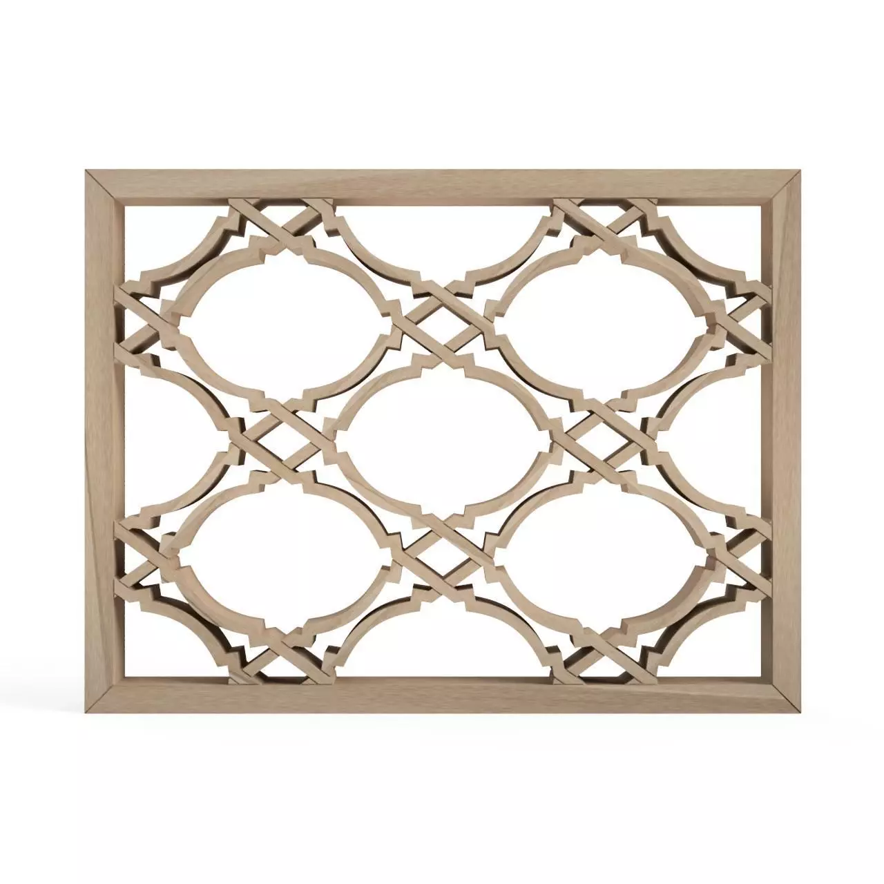 Chochinbishi wooden frame with ornate design 3D print model
