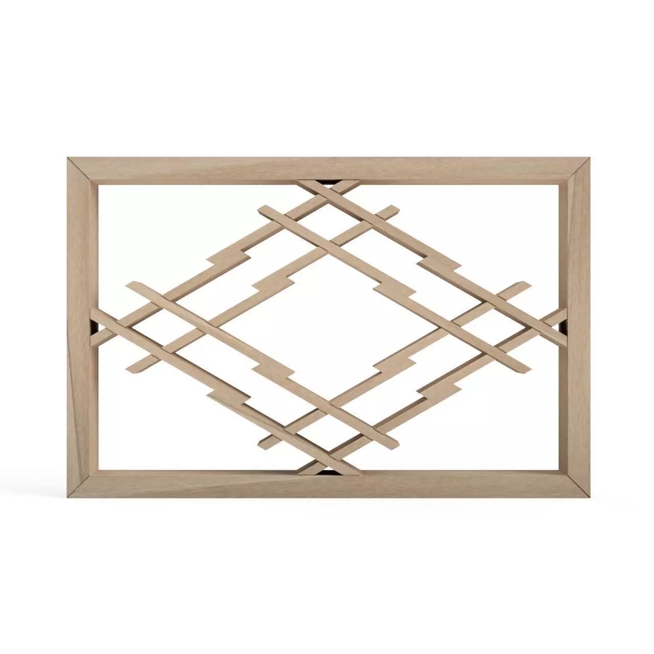 Futaematsukawa lattice frame in oak 3D print model_0