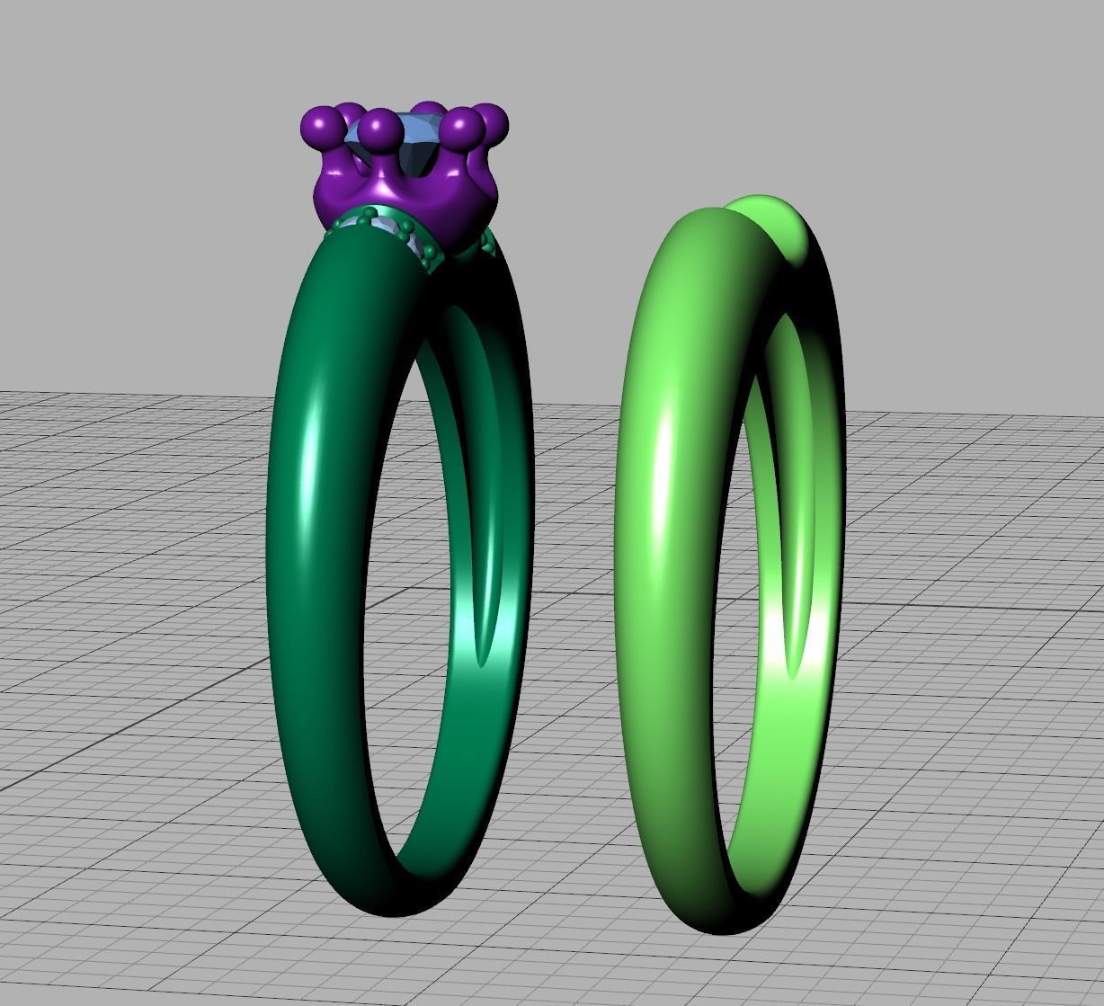 Promise Solitaire ring 4mm Stone Own design 3dmodel 3D print model_16