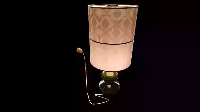Vintage Large Table Lamp 3D model