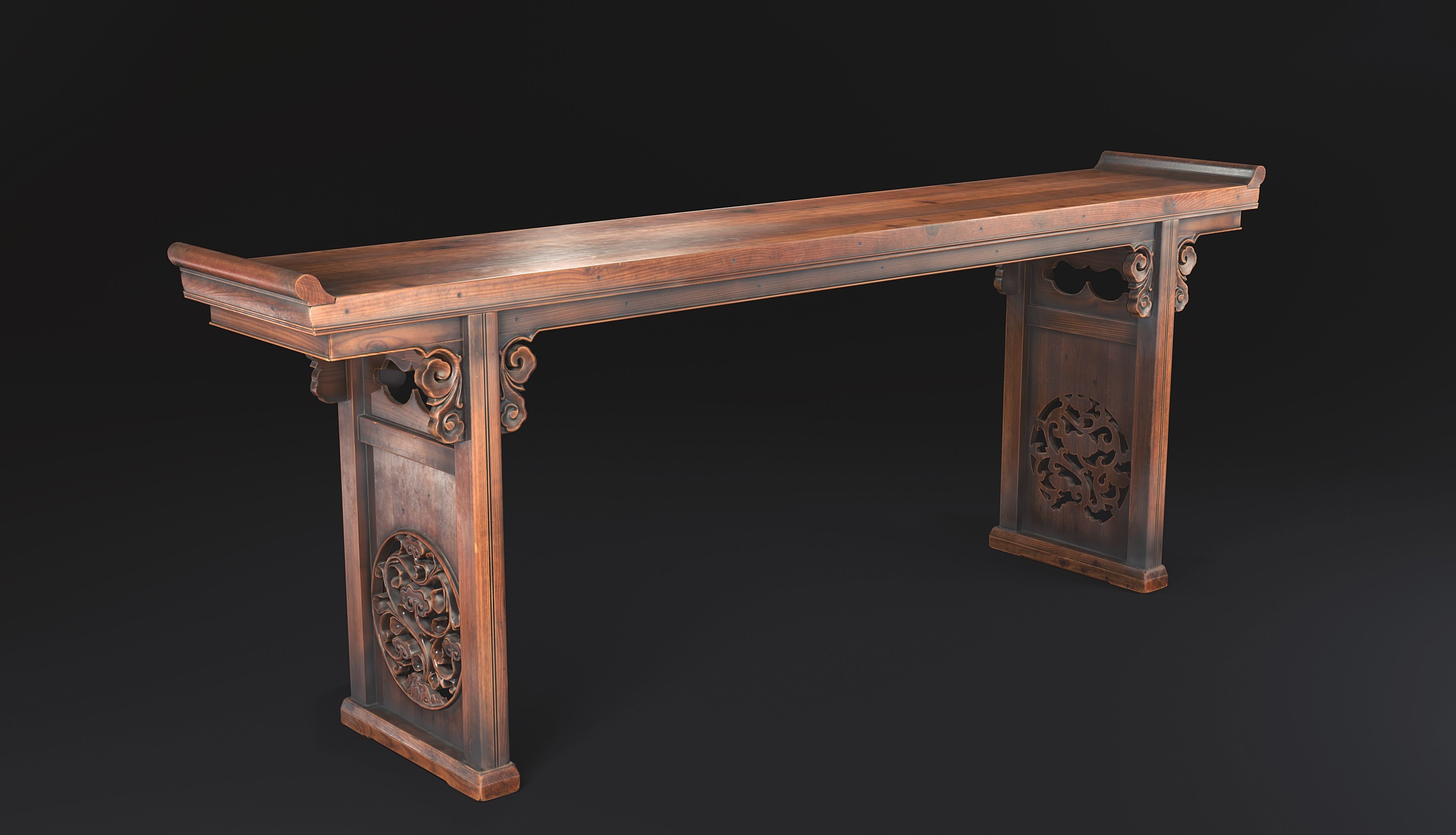 Chinese Table Game model Low-poly 3D model_0
