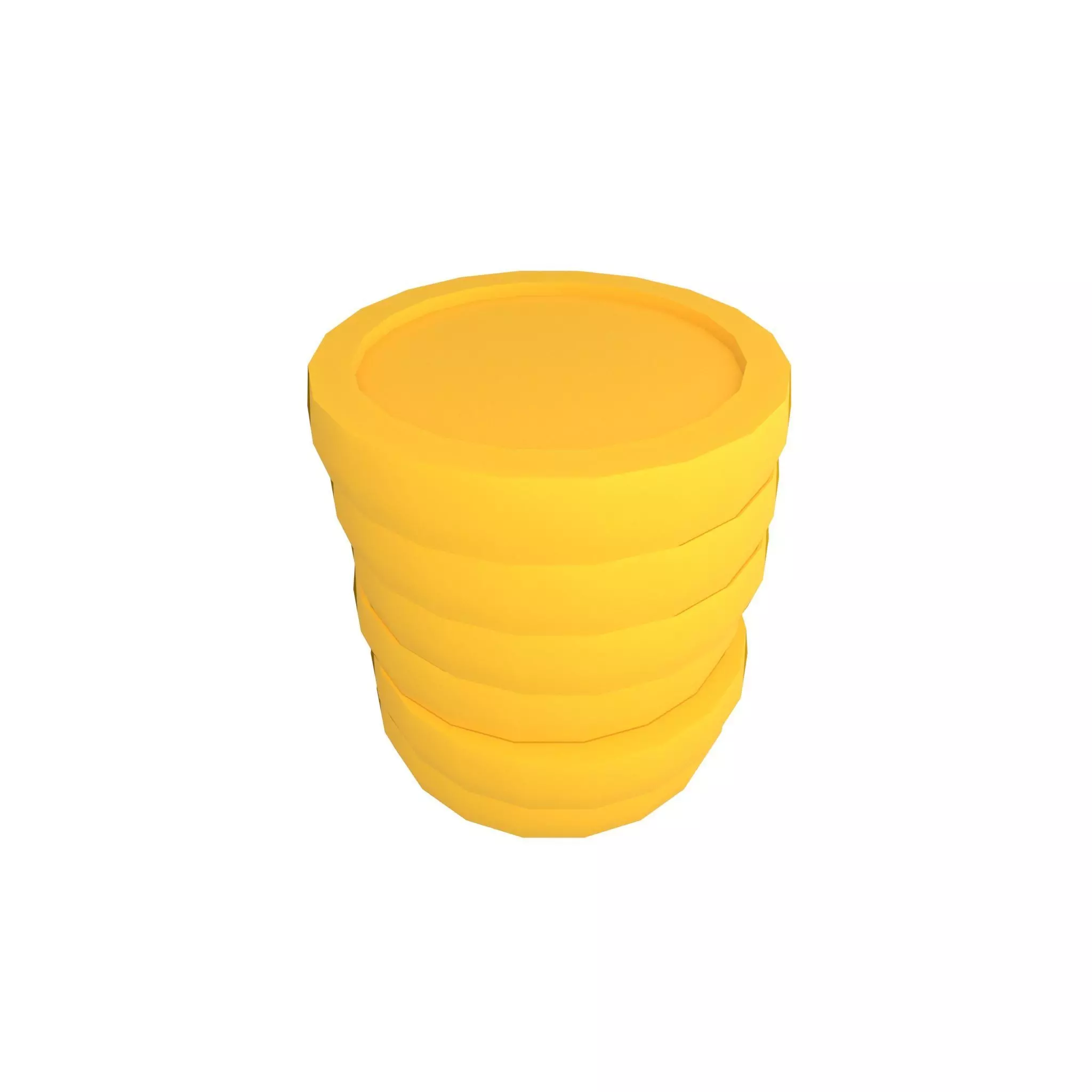 Pile of gold Coins v1 001 Low-poly 3D model_0