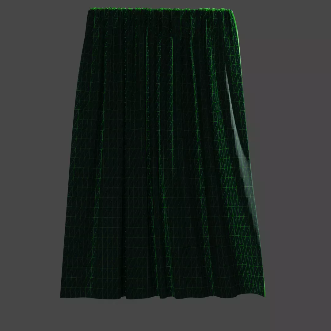 Curtain skirt Free 3D model_0