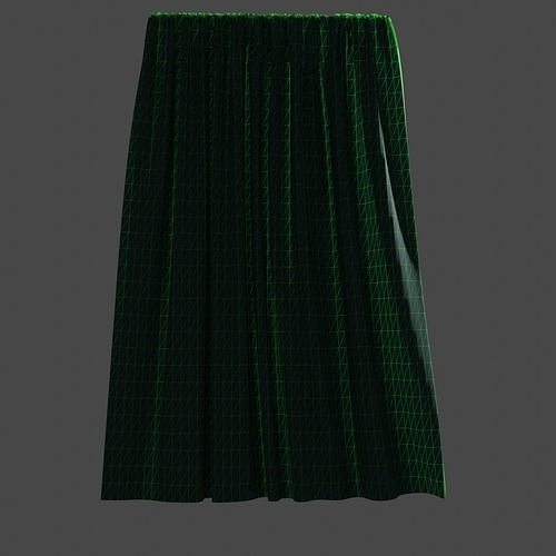 Curtain skirt Free 3D model