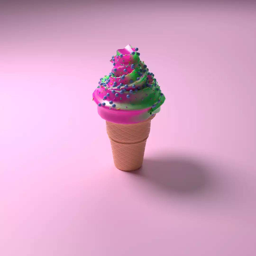 Ice cream  Free 3D model_0