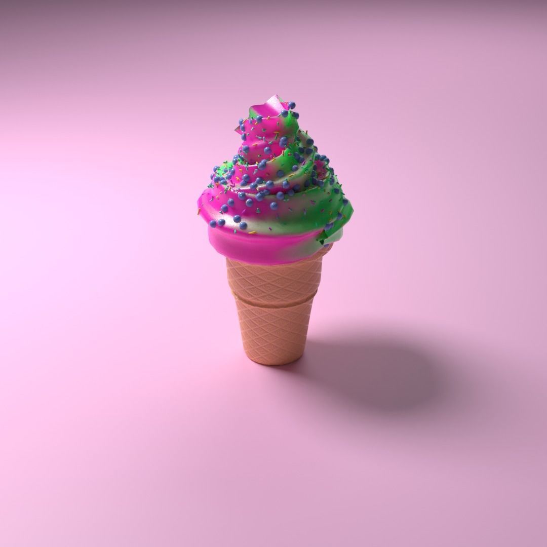 Ice cream free 3D model CGTrader