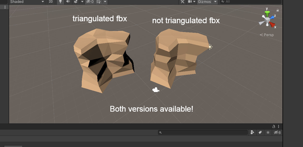 Low-poly Rock Set - Cartoon Desert Rocks Low-poly 3D model_10