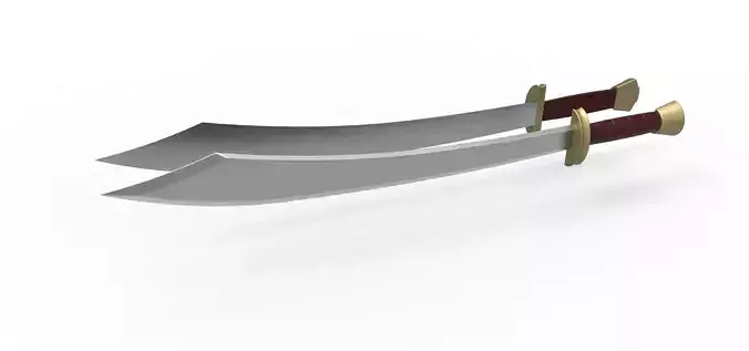 Zuko dual swords from Avatar TV series 3D print model
