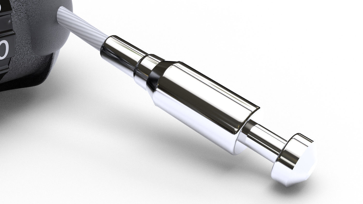 Retractable cable lock 3D model_6