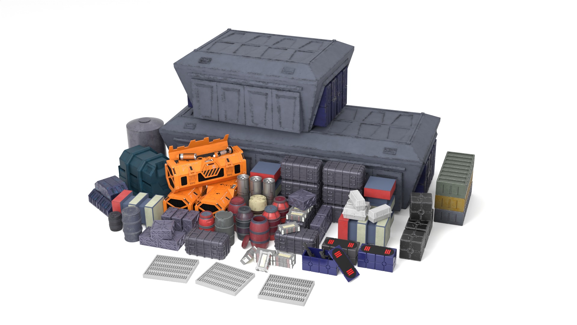 Imperial Crates and boxes Collection 1-18 scale Kenner Hasbro  _1