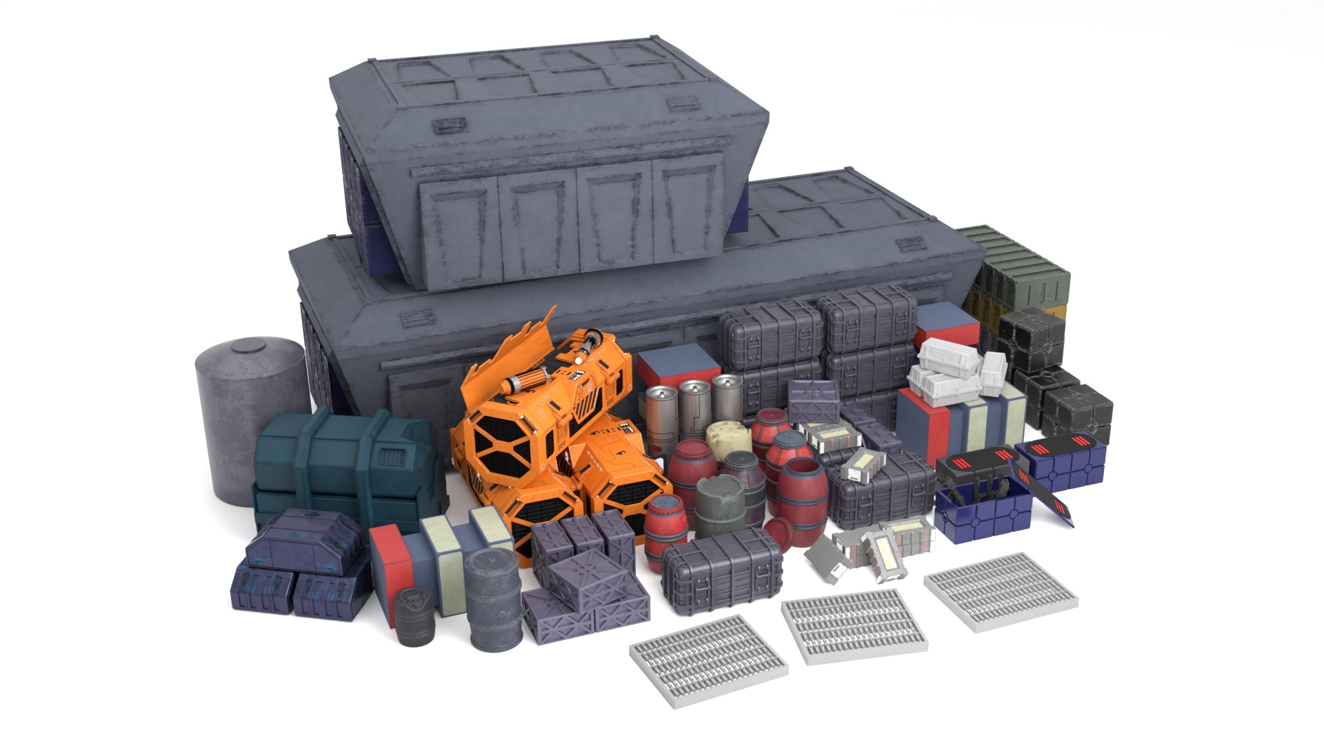 Imperial Crates and boxes Collection 1-18 scale Kenner Hasbro  _3