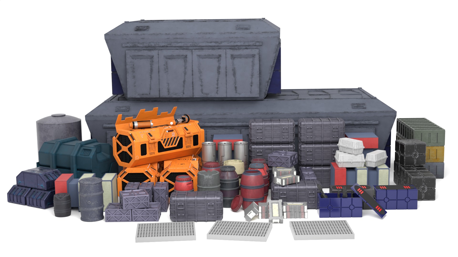 Imperial Crates and boxes Collection 1-18 scale Kenner Hasbro  _2