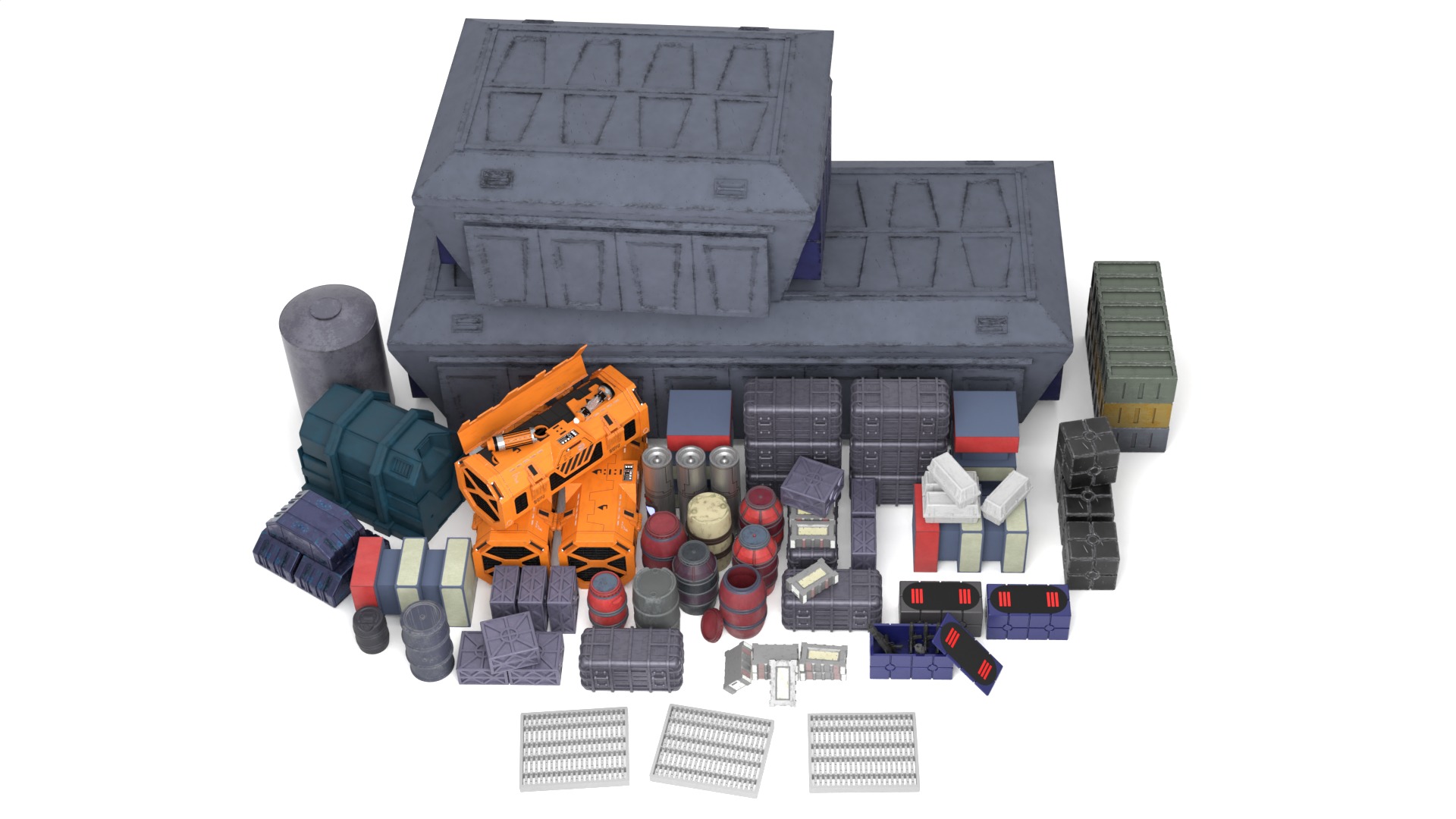 Imperial Crates and boxes Collection 1-18 scale Kenner Hasbro  _4