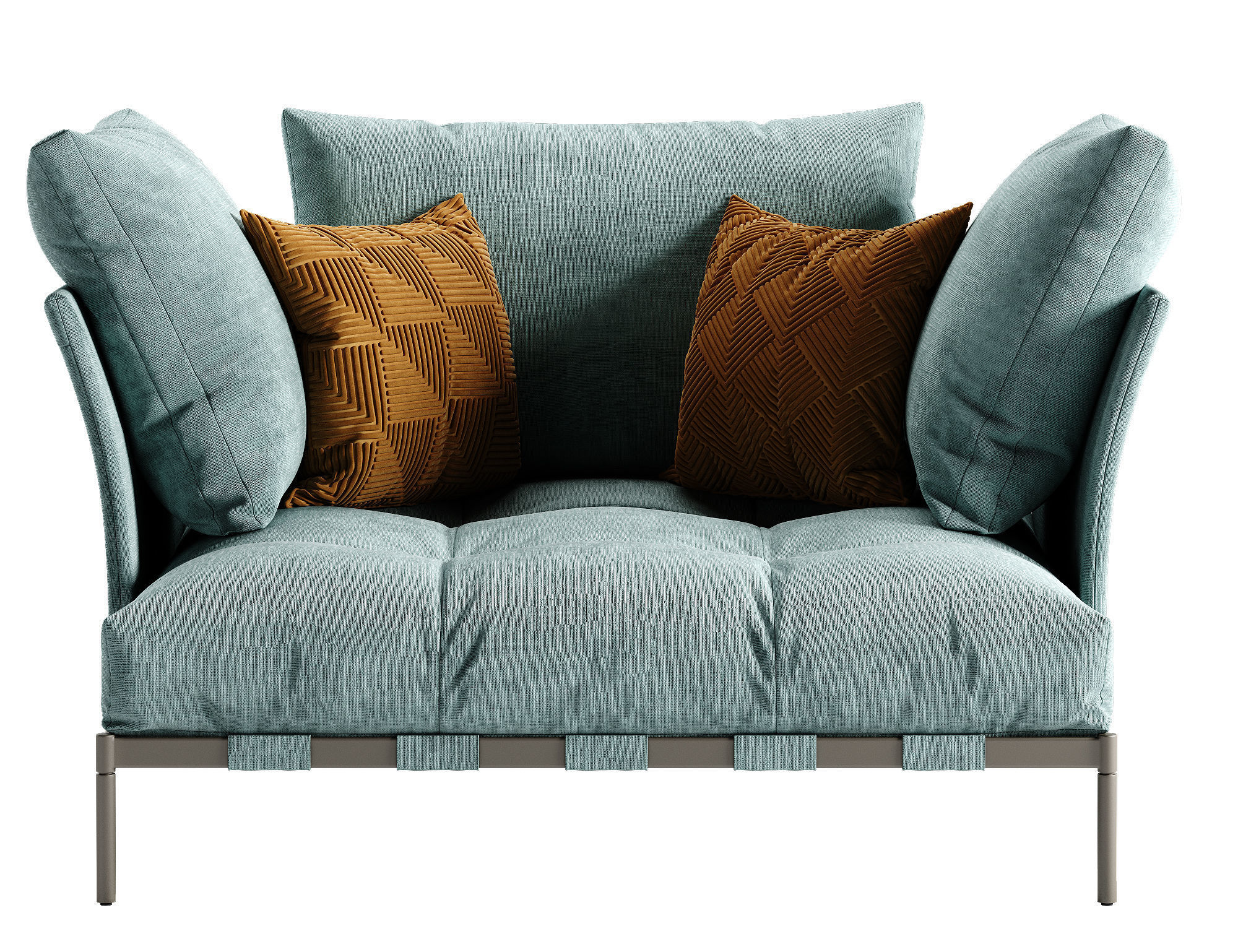 Saba Italia Pixel Light sofa set 3 3D model_10