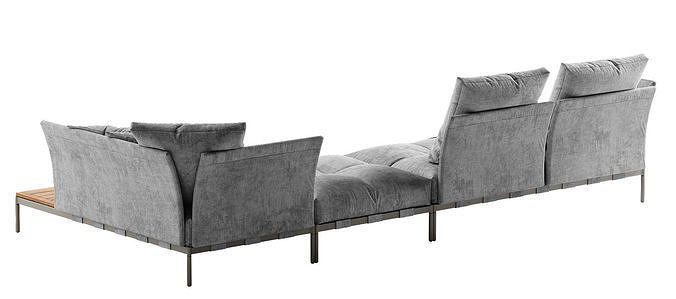 Saba Italia Pixel Light sofa set 3 3D model 7