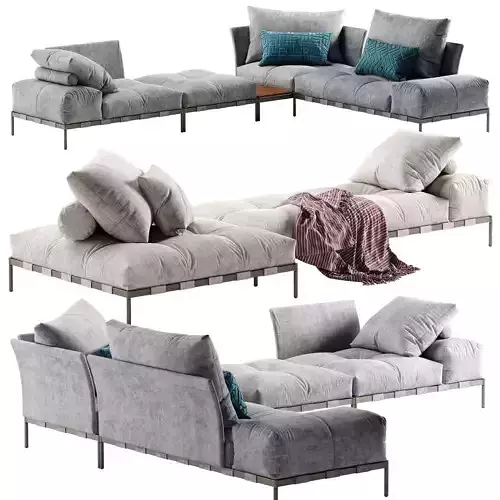 Saba Italia Pixel Light sofa set 4