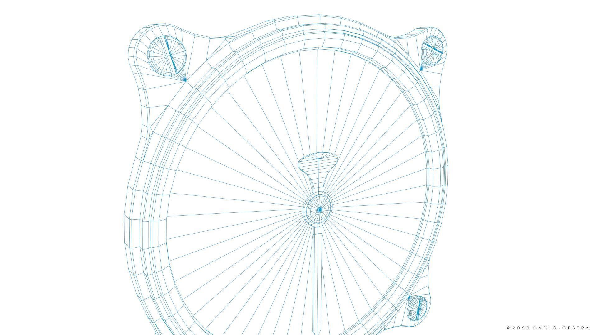 GERMAN AIRSPEED INDICATOR Low-poly 3D model_18