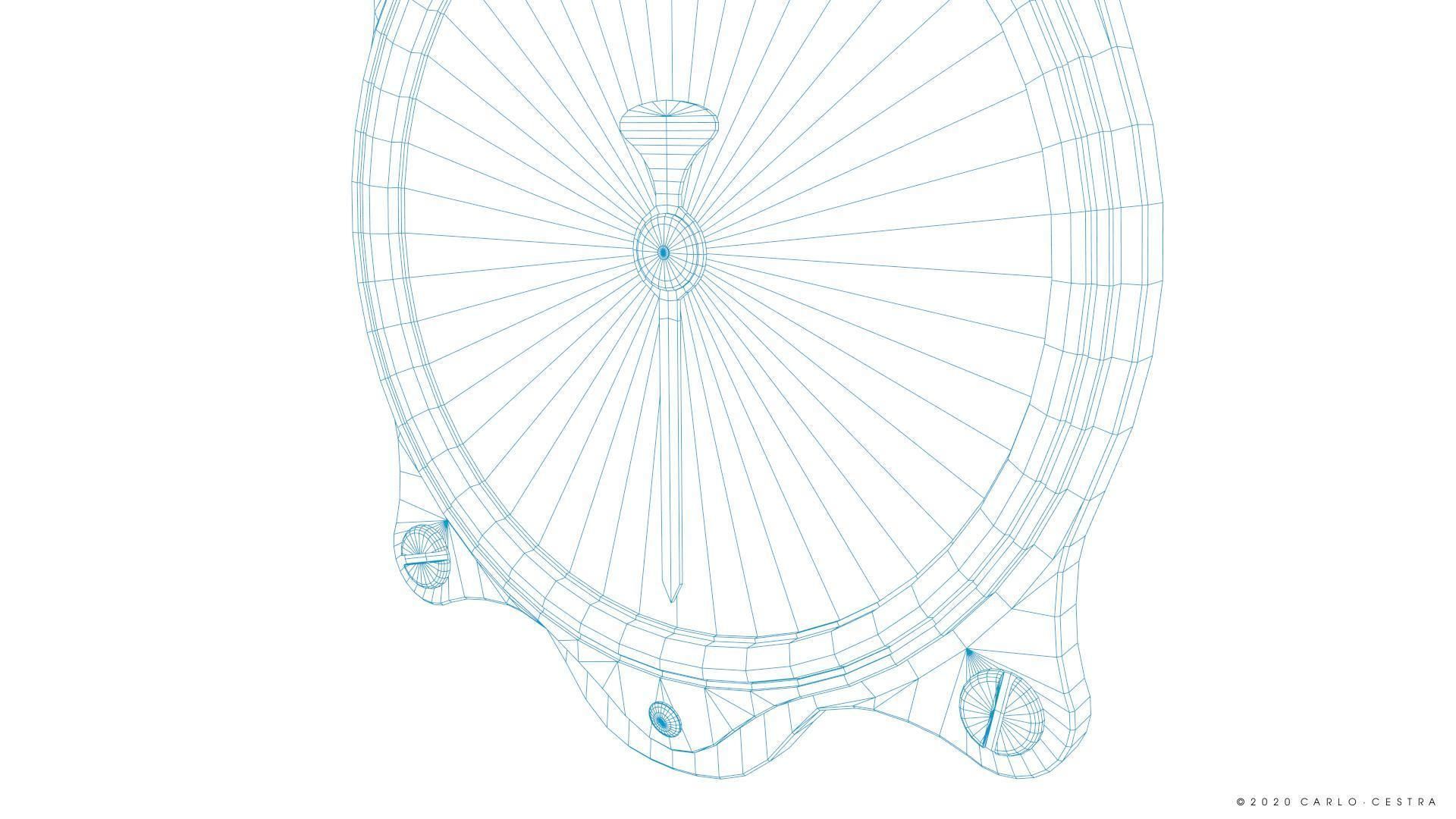GERMAN AIRSPEED INDICATOR Low-poly 3D model_17