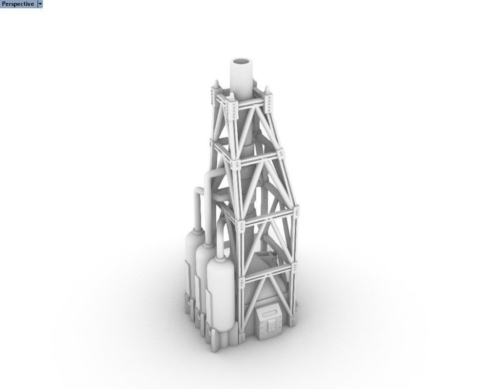 Refinery Boiler IV 3D print model_9
