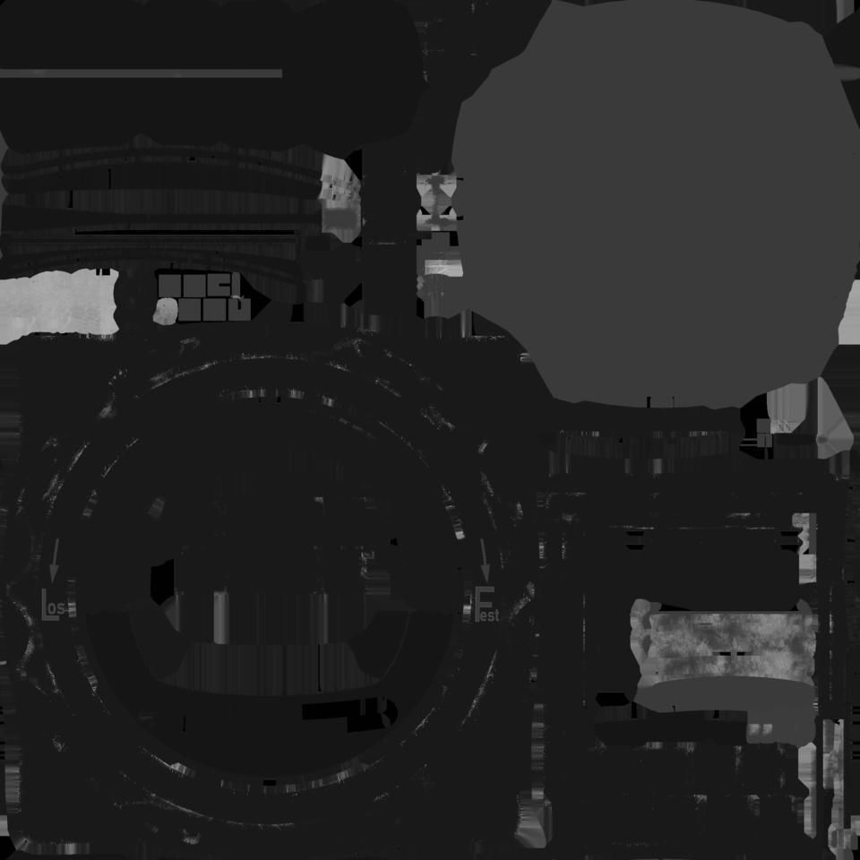 GERMAN ARTIFICIAL HORIZON GAUGE Low-poly 3D model_9