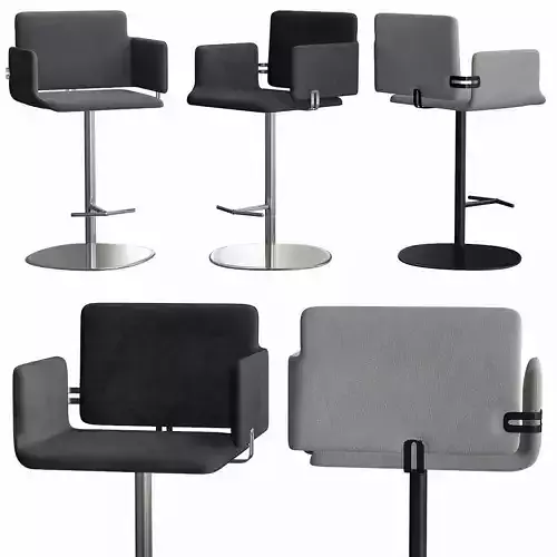 Arka - Sg Is Bar Stool low poly 3d model Low-poly 3D model