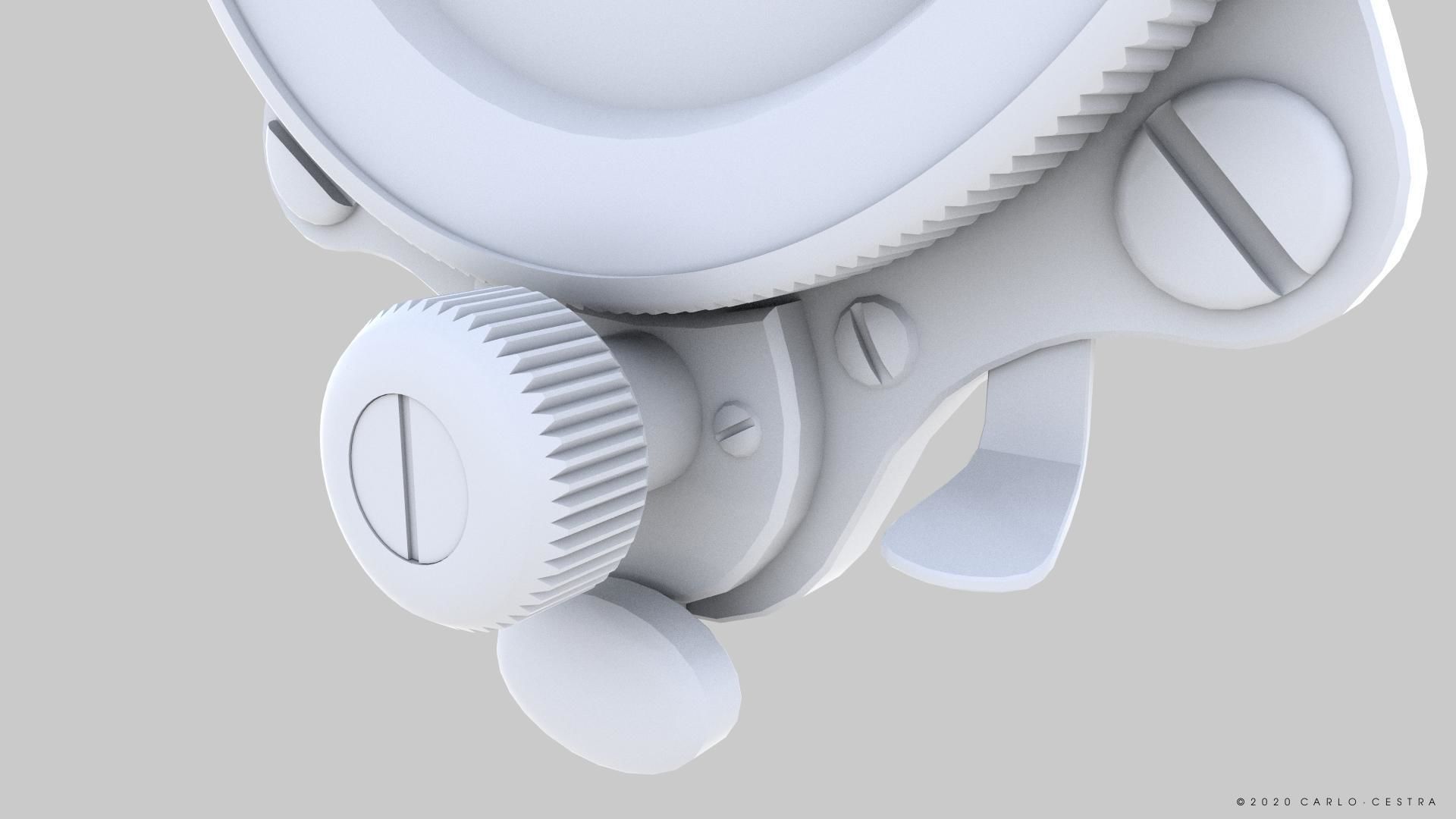 GERMAN CLOCK GAUGE Low-poly 3D model_12