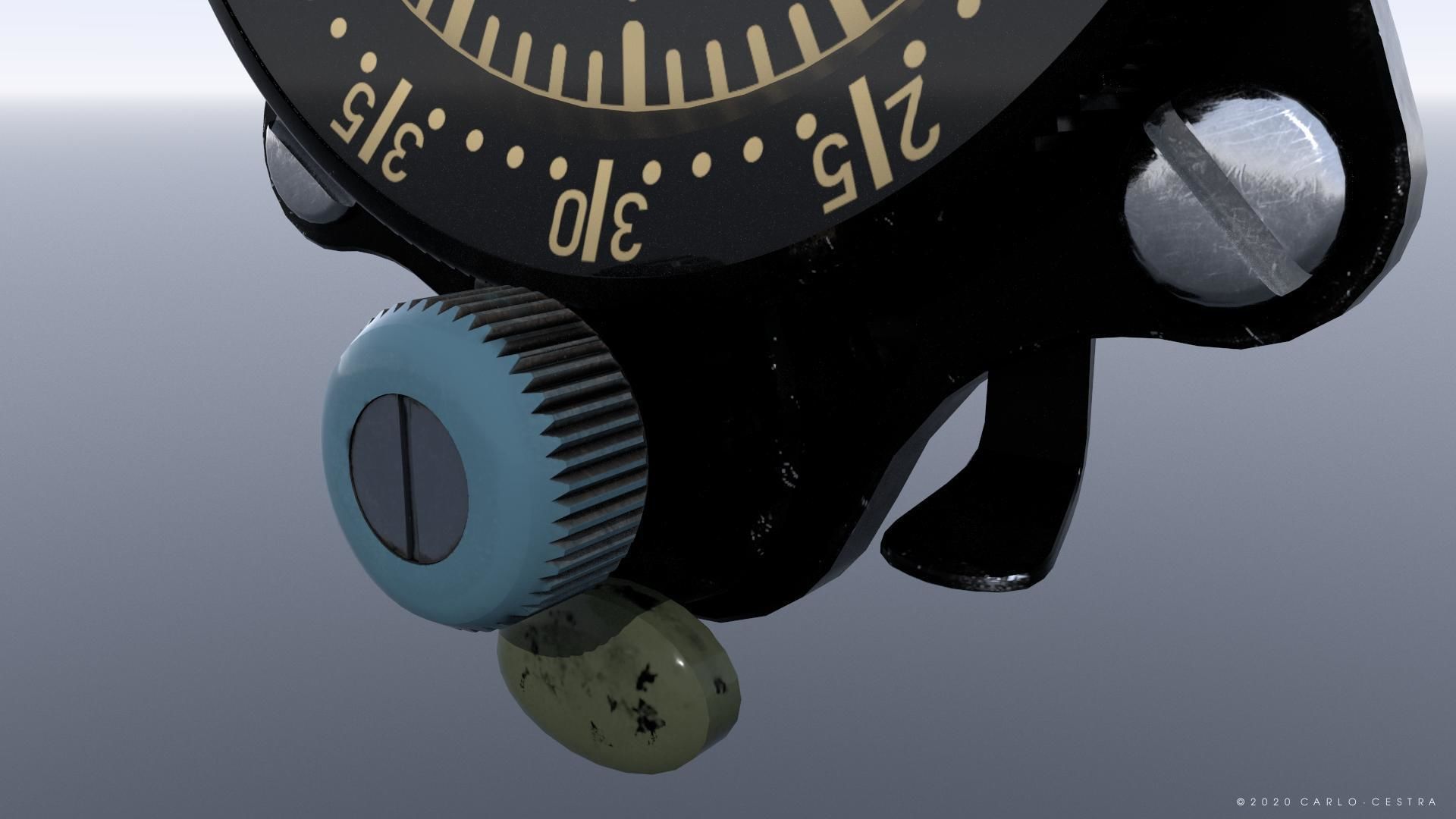 GERMAN CLOCK GAUGE Low-poly 3D model_4