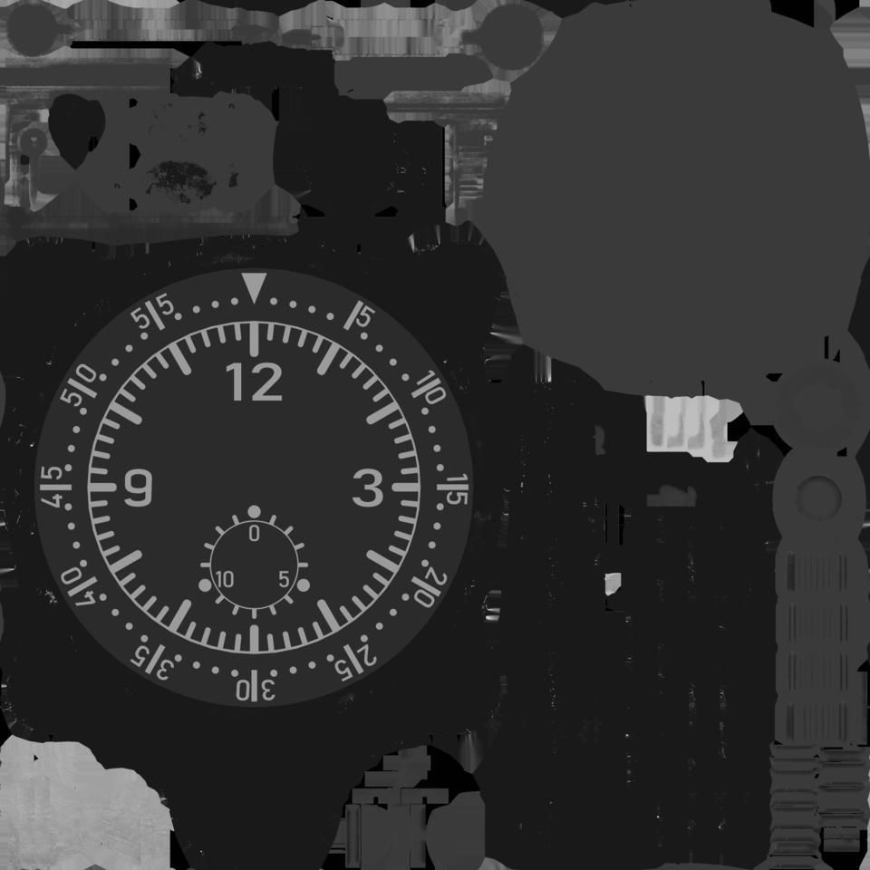 GERMAN CLOCK GAUGE Low-poly 3D model_9