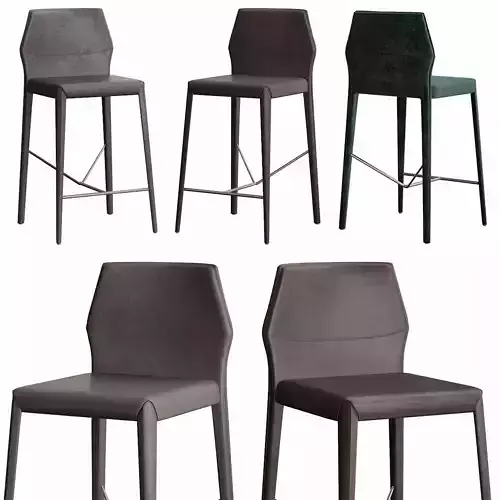 Wind - Sg Bar Stool low poly 3d model Low-poly 3D model