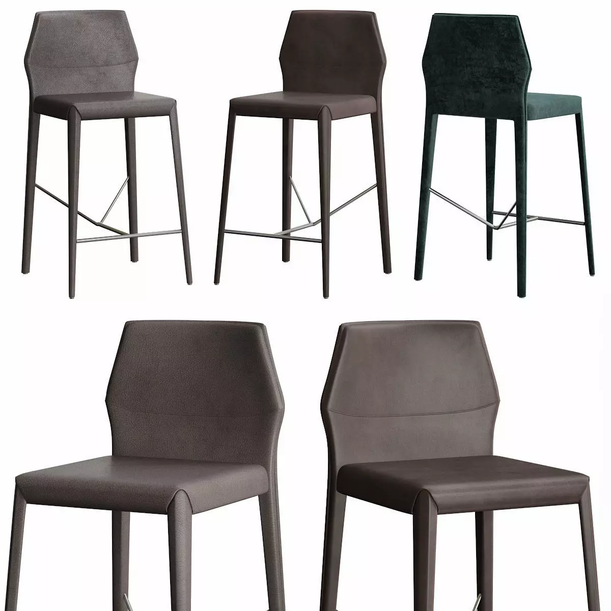 Wind - Sg Bar Stool low poly 3d model Low-poly 3D model