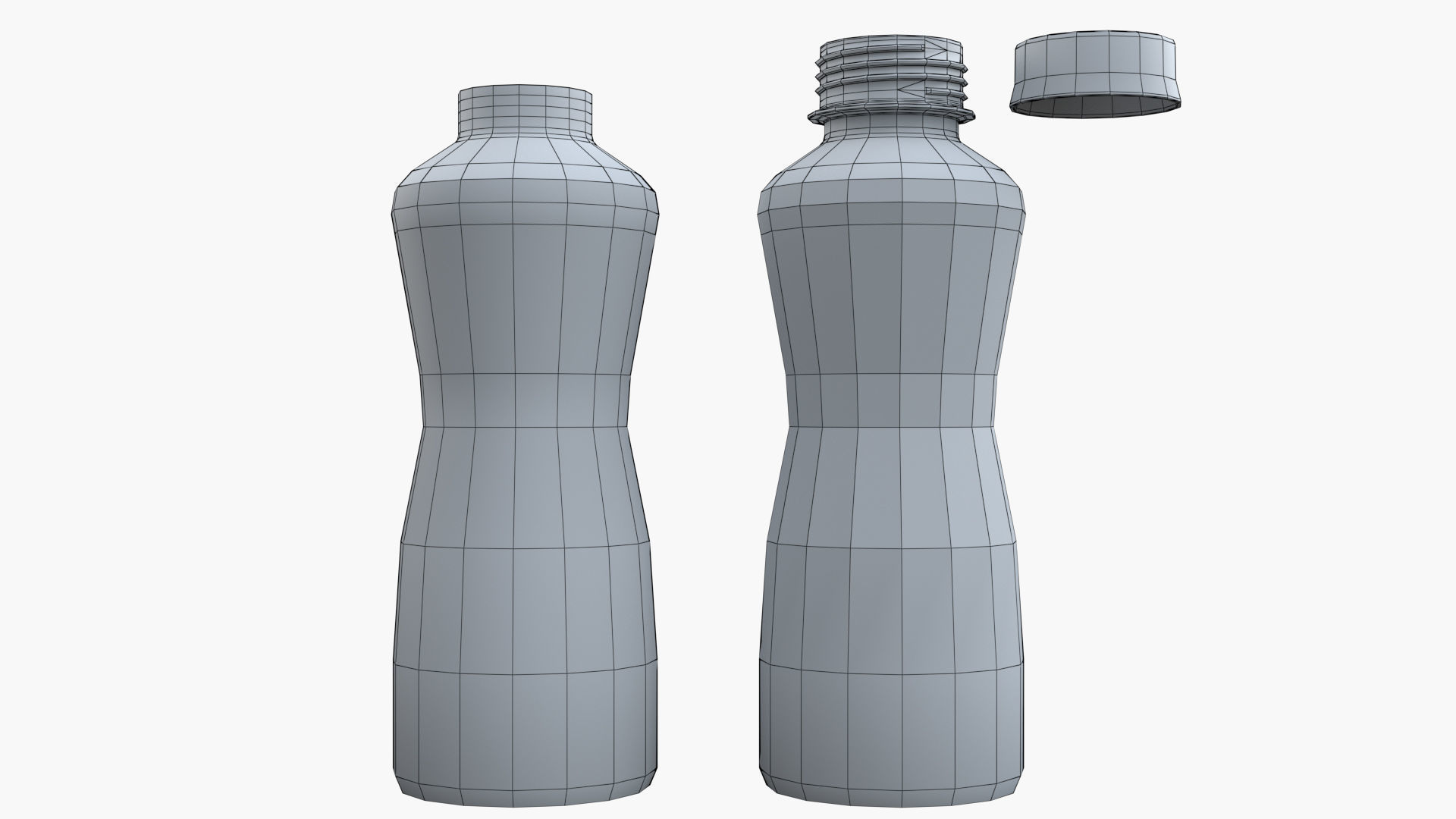 Minute Maid Bottle Low-poly 3D model_7