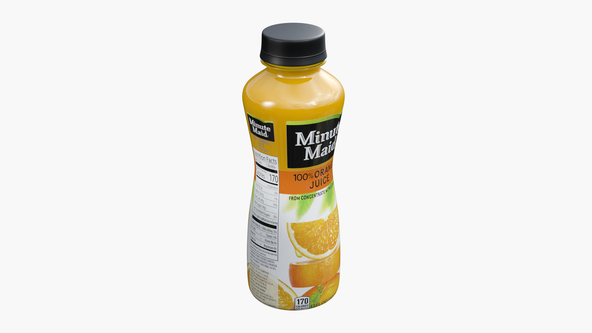 Minute Maid Bottle Low-poly 3D model_1