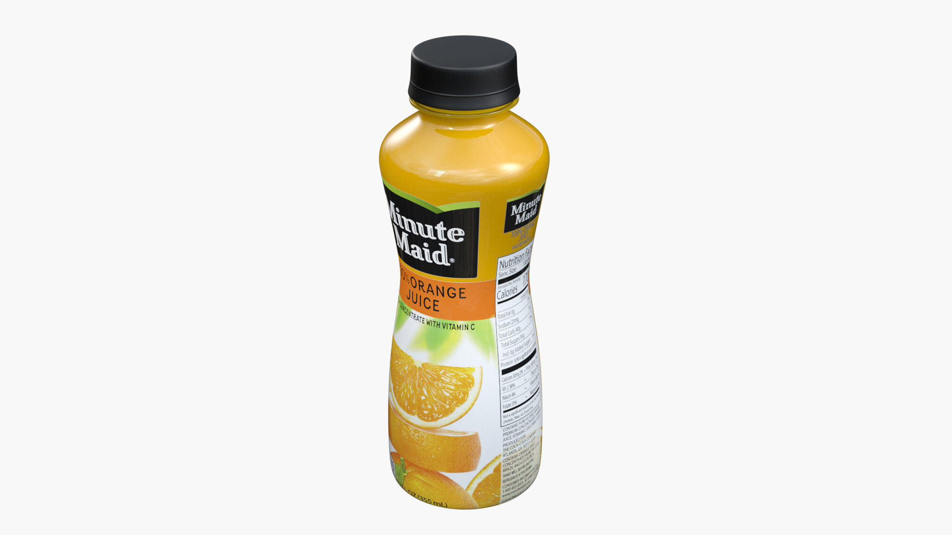 Minute Maid Bottle Low-poly 3D model_2