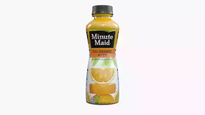 Minute Maid Bottle Low-poly 3D model