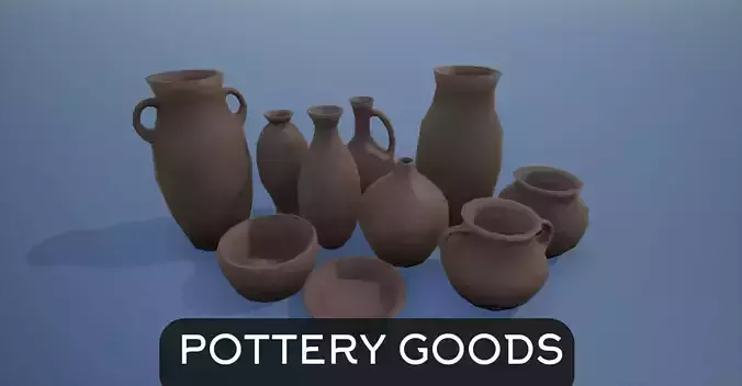Lowpoly Pottery Goods
