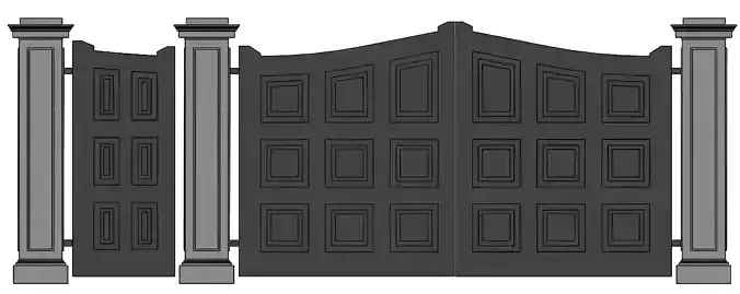 Wooden Double Gates - London Style