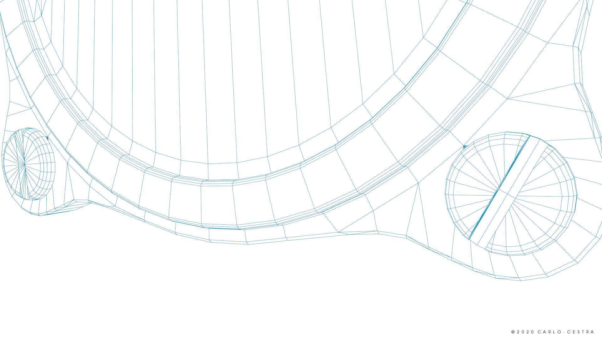 GERMAN OIL TEMPERATURE GAUGE Low-poly 3D model_17