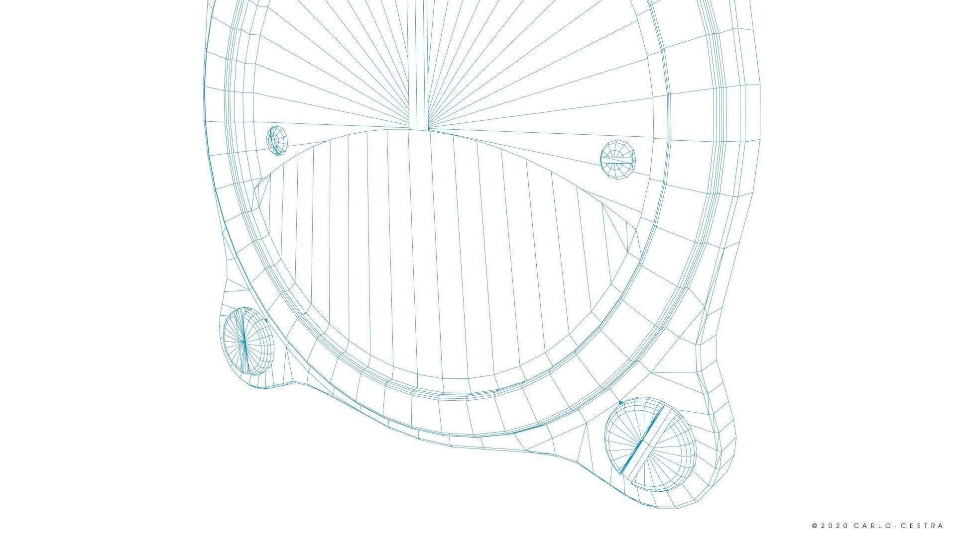 GERMAN OIL TEMPERATURE GAUGE Low-poly 3D model_18