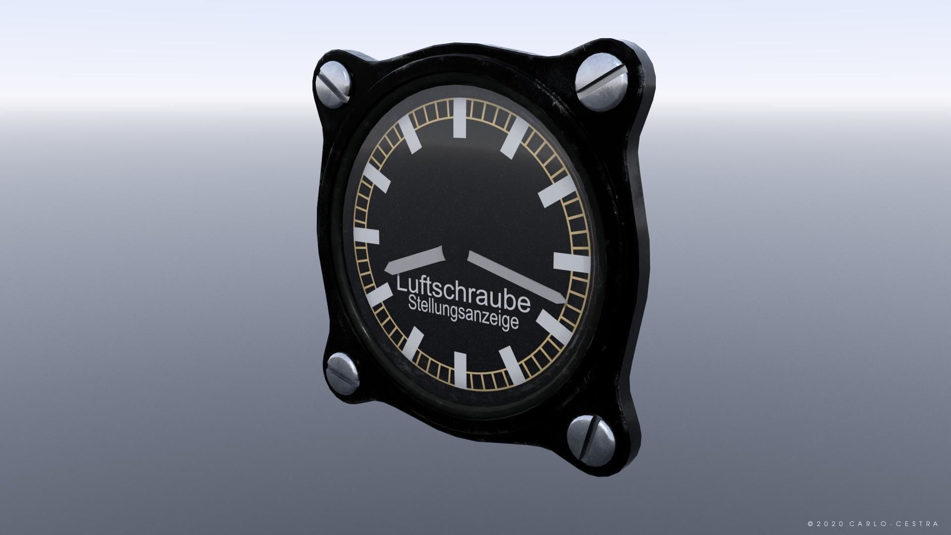 GERMAN PROPELLER PITCH INDICATOR Low-poly 3D model_1