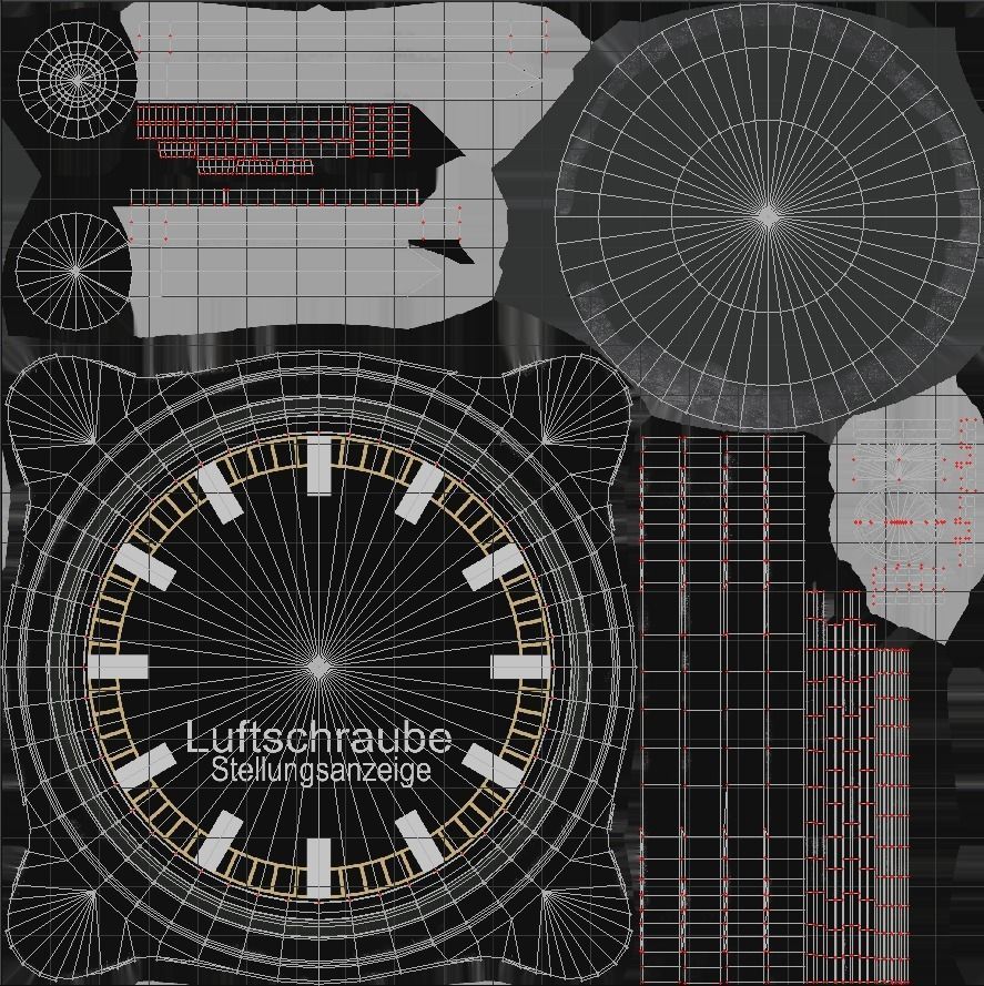 GERMAN PROPELLER PITCH INDICATOR Low-poly 3D model_5