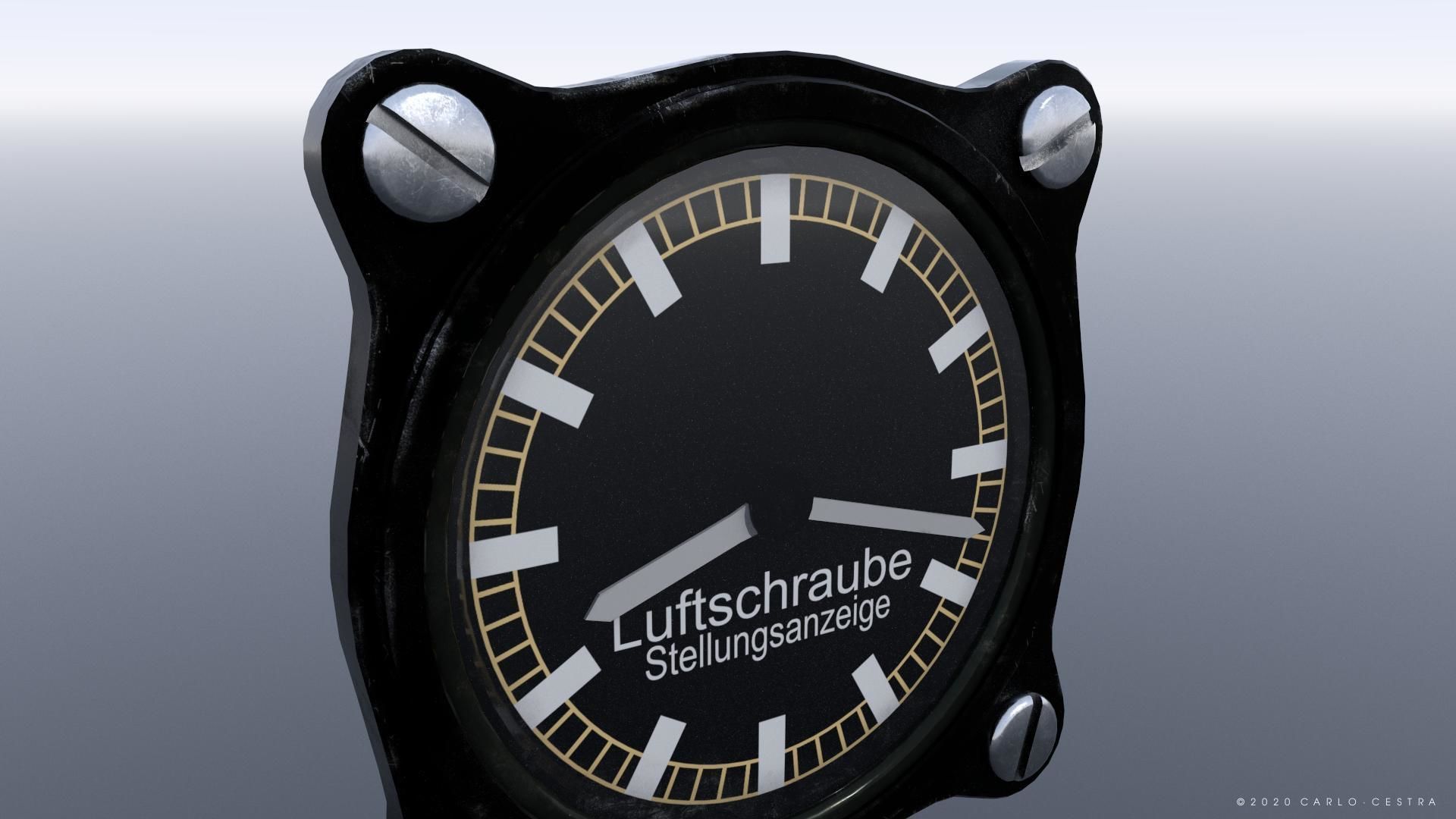 GERMAN PROPELLER PITCH INDICATOR Low-poly 3D model_3