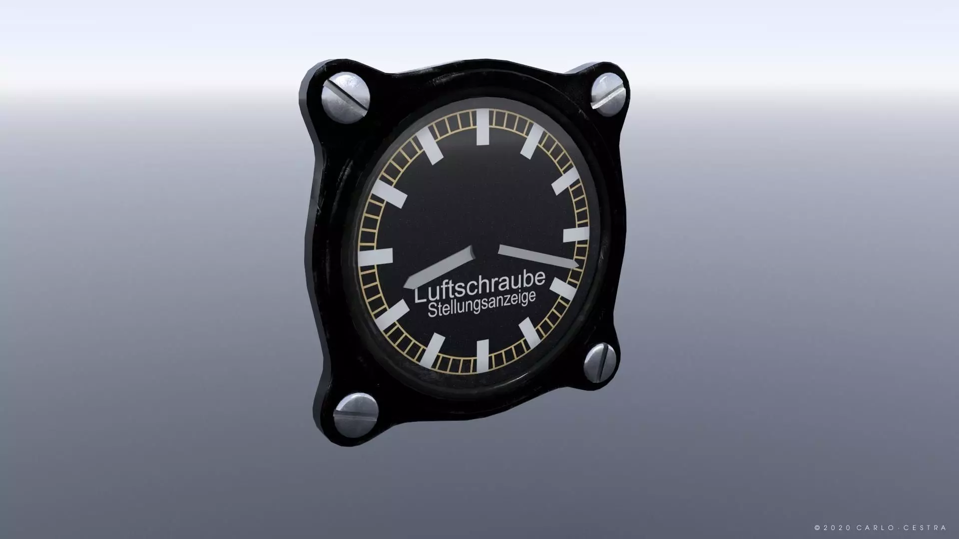 GERMAN PROPELLER PITCH INDICATOR Low-poly 3D model_0