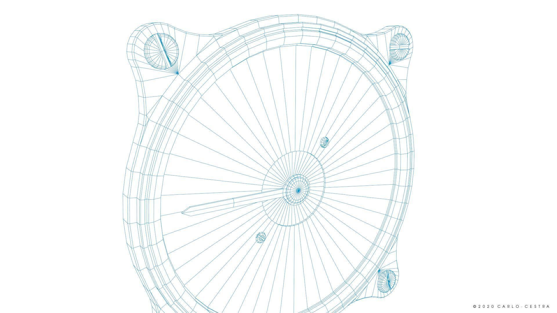 GERMAN RATE OF CLIMB INDICATOR Low-poly 3D model_16