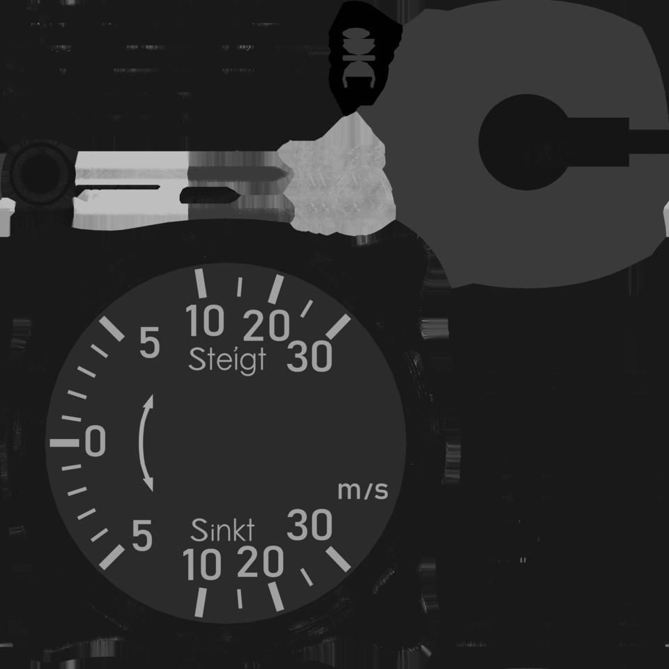 GERMAN RATE OF CLIMB INDICATOR Low-poly 3D model_9