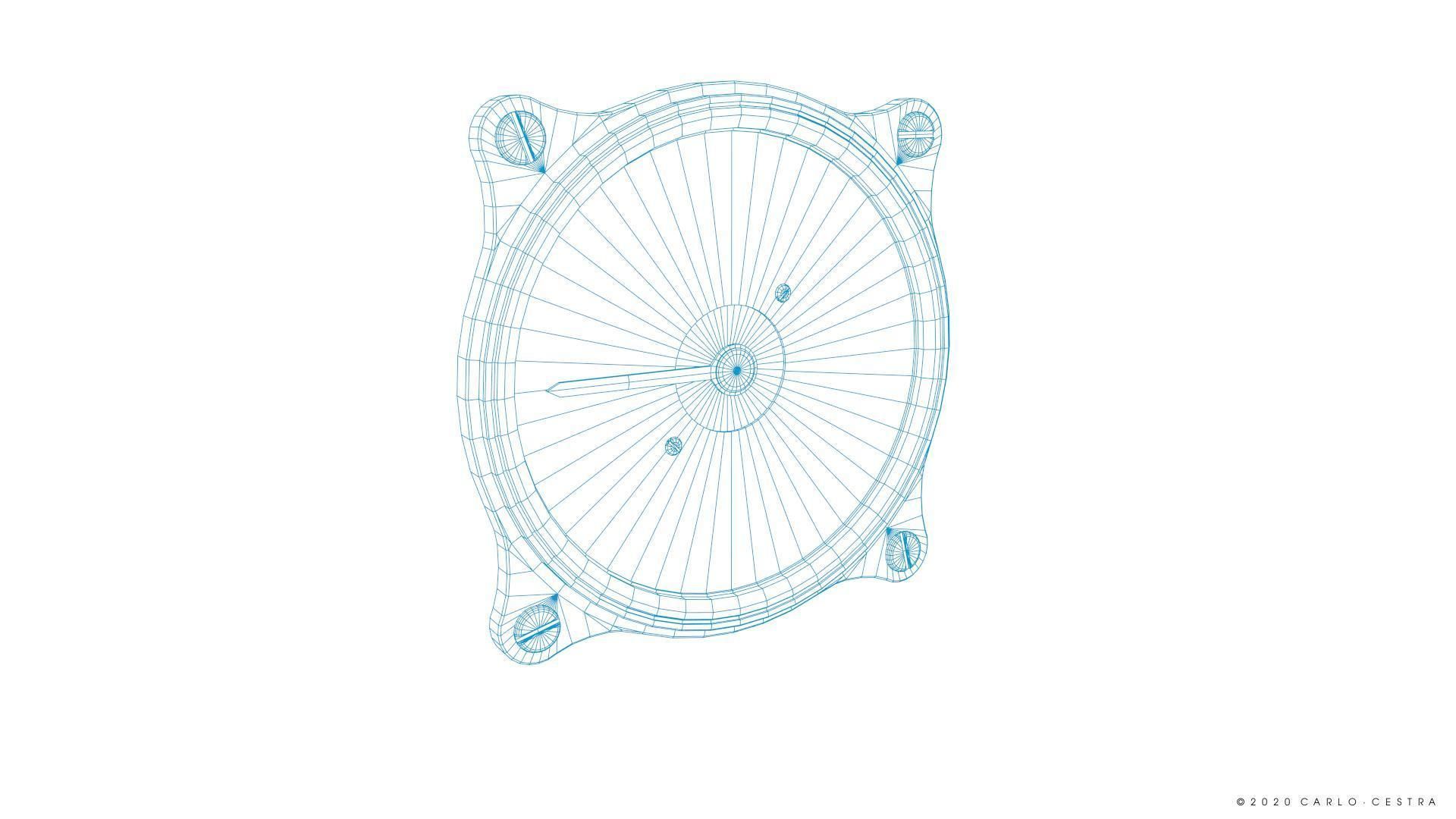 GERMAN RATE OF CLIMB INDICATOR Low-poly 3D model_17
