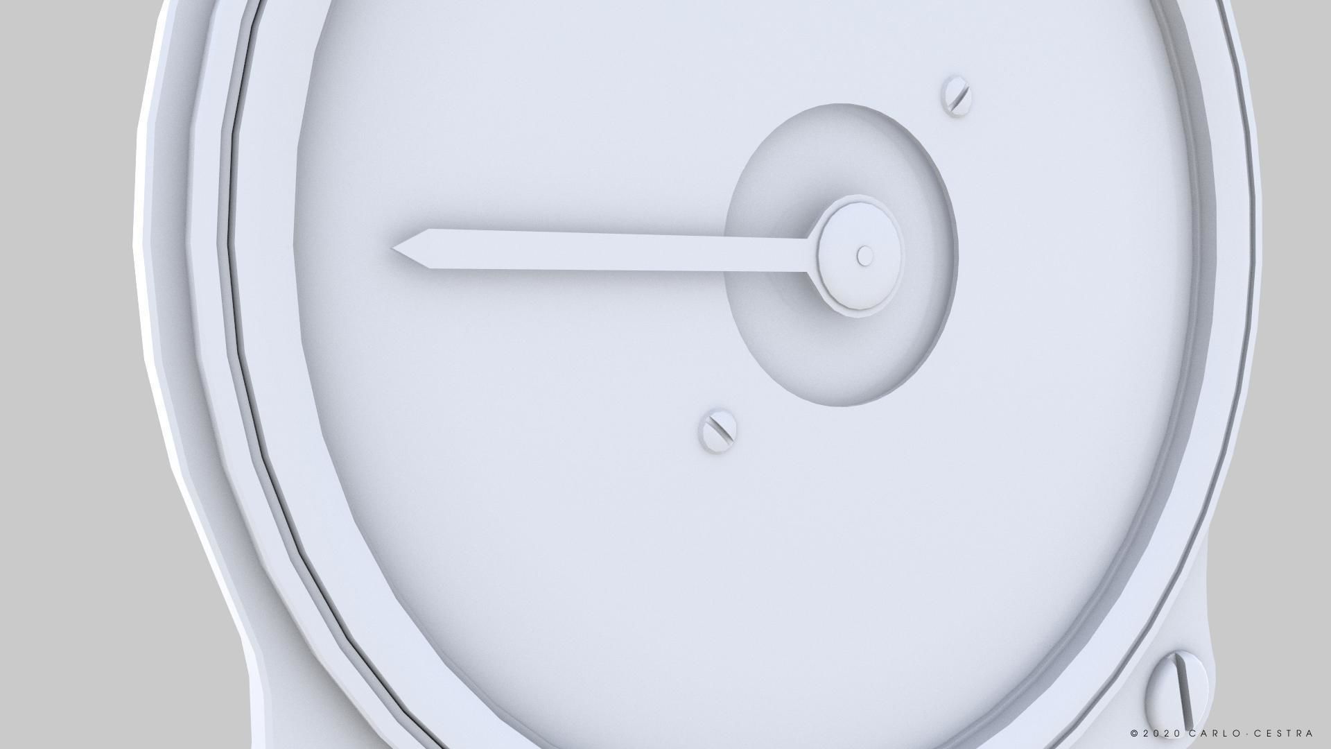 GERMAN RATE OF CLIMB INDICATOR Low-poly 3D model_10