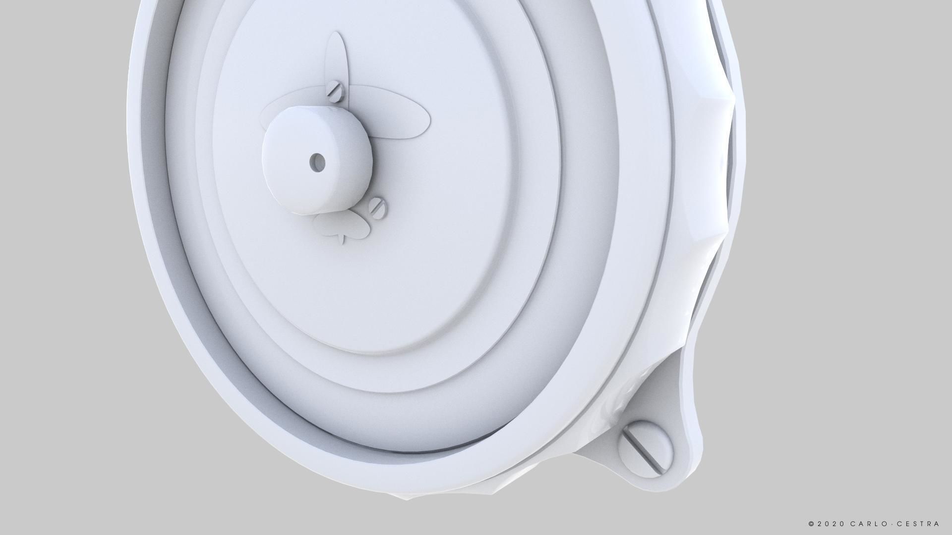 GERMAN REPEATER COMPASS GAUGE Low-poly 3D model_13