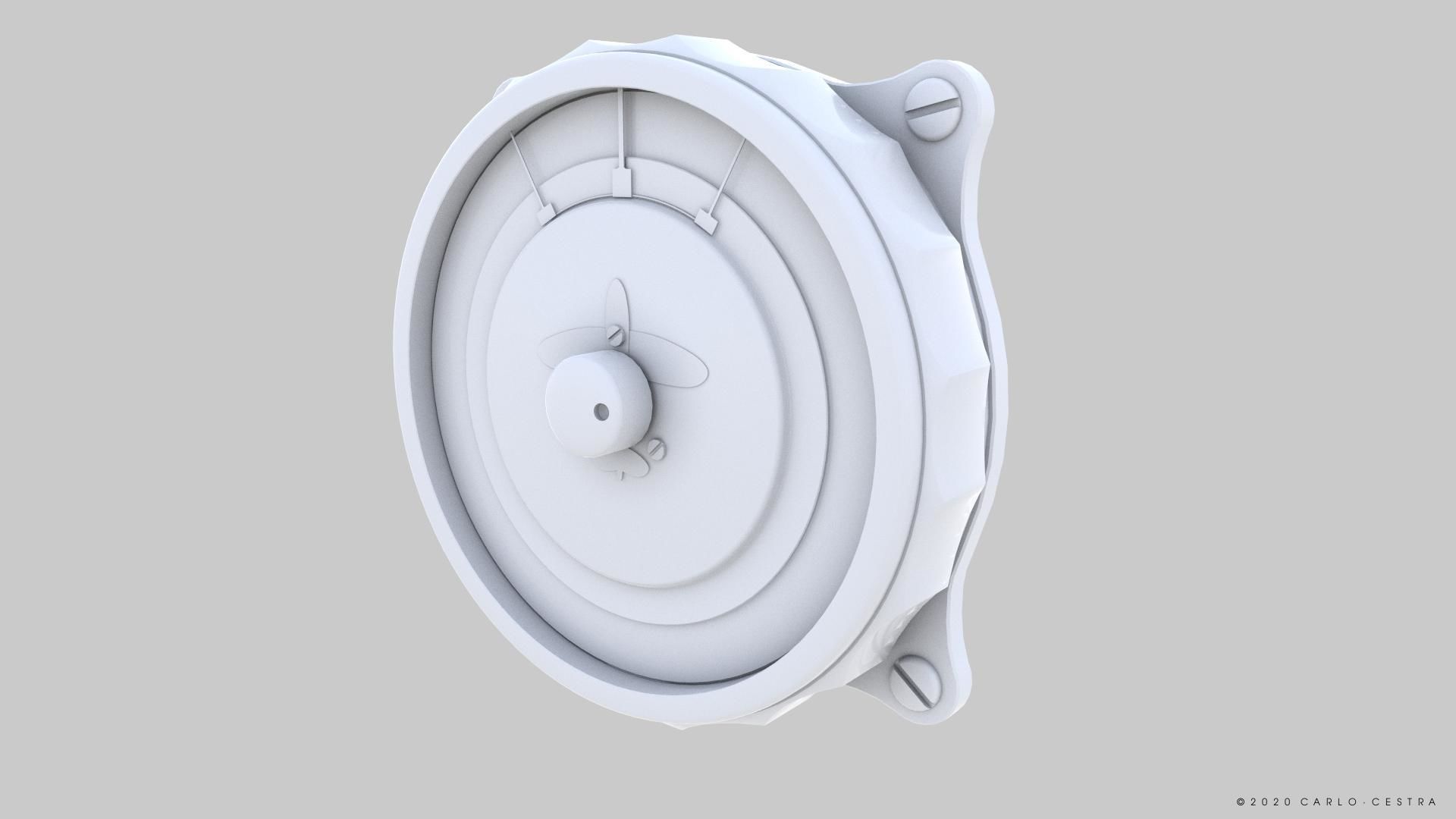 GERMAN REPEATER COMPASS GAUGE Low-poly 3D model_10