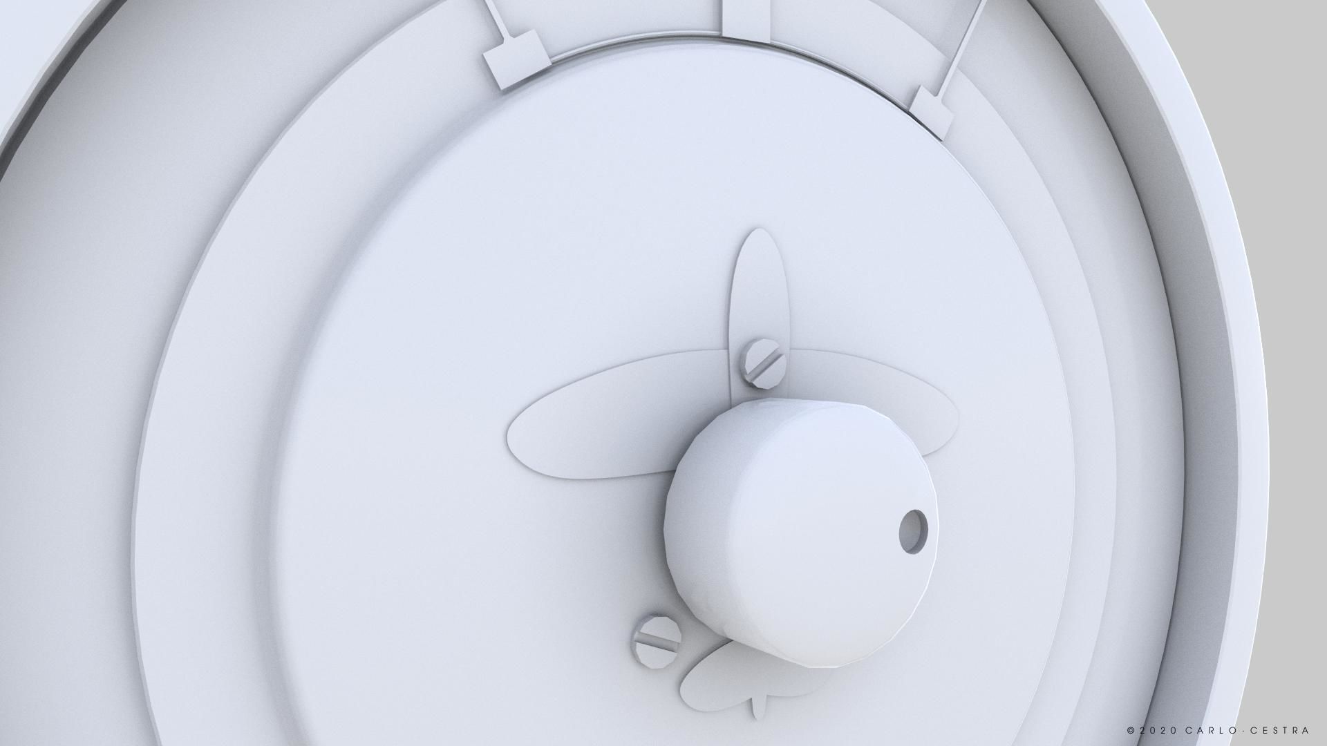 GERMAN REPEATER COMPASS GAUGE Low-poly 3D model_11